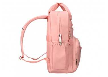 Mochila antartik glow bags con acolchado para portatil 15'' rosa 25 l 440x150x310 mm