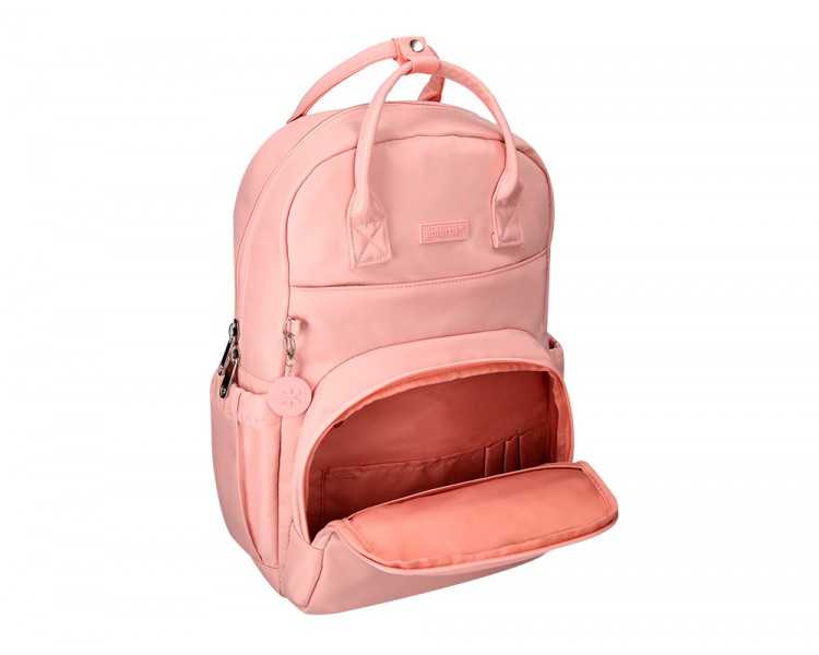 Mochila antartik glow bags con acolchado para portatil 15'' rosa 25 l 440x150x310 mm