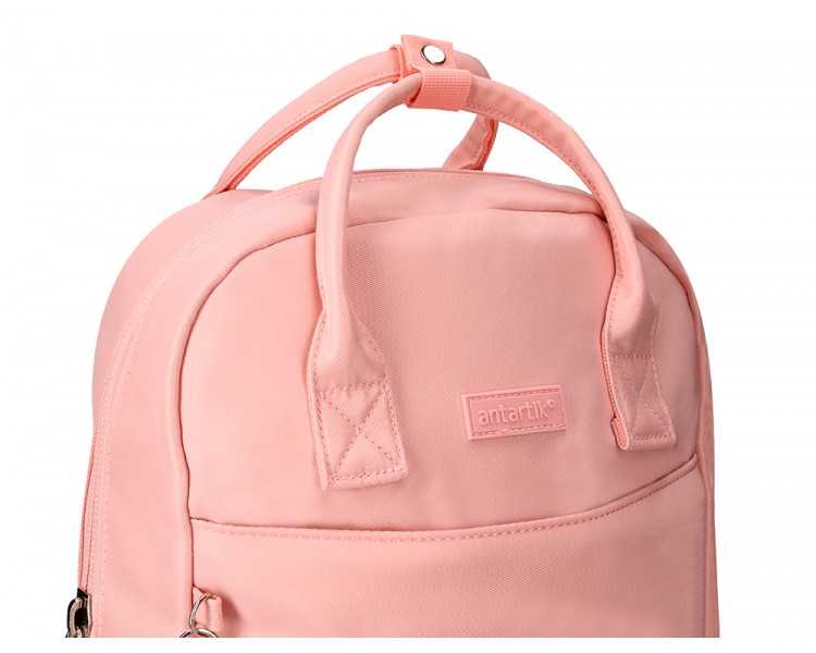 Mochila antartik glow bags con acolchado para portatil 15'' rosa 25 l 440x150x310 mm