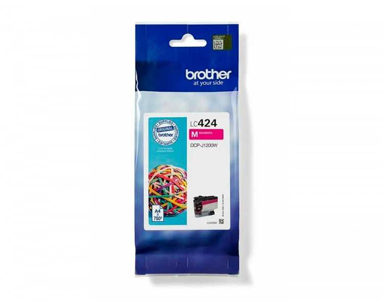 Ink-jet brother lc424 dcp-1200w magenta 750 paginas