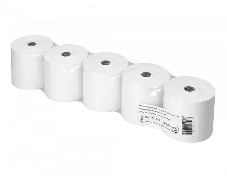 Rollo sumadora termico greening 80 mm ancho x 80 mm diametro sin bisfenol a papel de 70 g/m2