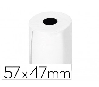 Rollo sumadora termico greening 57 mm ancho x 47mm diametro para tpv sin bisfenol a papel de 70 g/m2