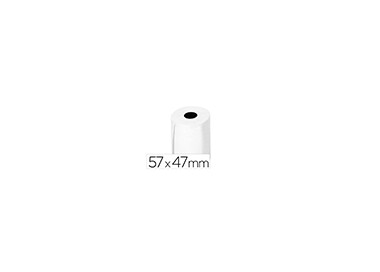 Rollo sumadora termico greening 57 mm ancho x 47mm diametro para tpv sin bisfenol a papel de 70 g/m2