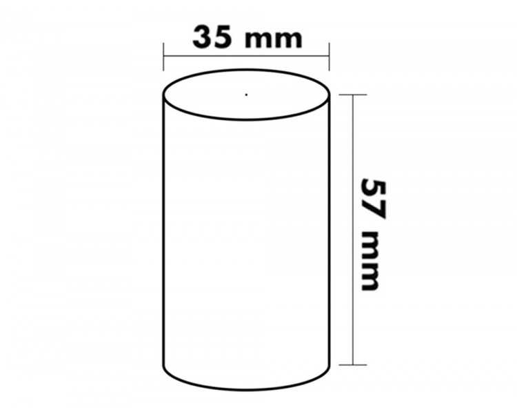 Rollo sumadora termico greening 57 mm ancho x 35 mm diametro para tpv sin bisfenol a papel de 70 g/m2