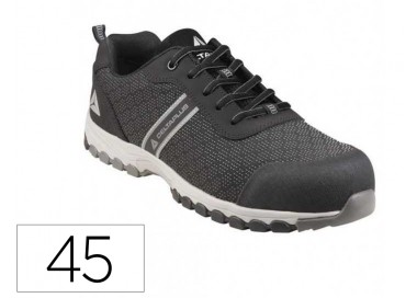 Zapato de seguridad deltaplus boston deportivo poliester con refuerzo tpu suela sellada negro talla 45