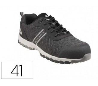 Zapato de seguridad deltaplus boston deportivo poliester con refuerzo tpu suela sellada negro talla 41
