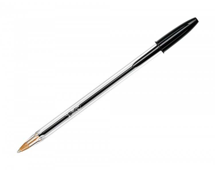 Boligrafo bic cristal original tinta negra bolsa de 5 unidades