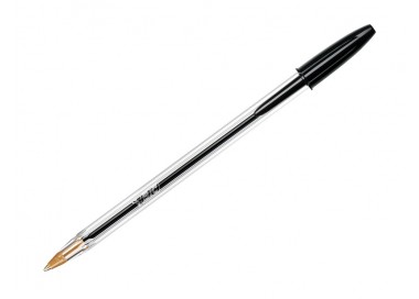 Boligrafo bic cristal original tinta negra bolsa de 5 unidades