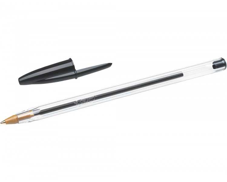 Boligrafo bic cristal original tinta negra bolsa de 5 unidades