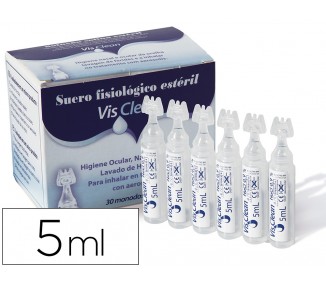Suero fisiologico esteril sentidos monodosis 5 ml caja de 30 unidades