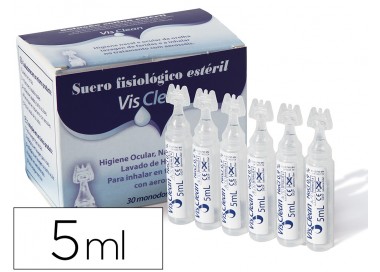 Suero fisiologico esteril sentidos monodosis 5 ml caja de 30 unidades