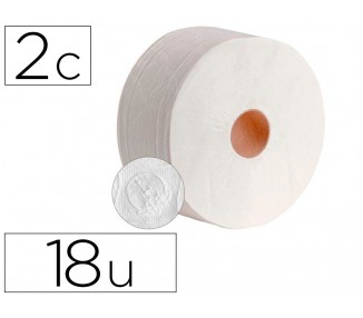 Papel higienico dahi jumbo 2 capas celulosa blanca 140 mt mandril 45 mm pack de 18 rollos