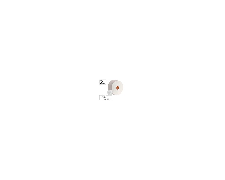 Papel higienico dahi jumbo 2 capas celulosa blanca 140 mt mandril 45 mm pack de 18 rollos