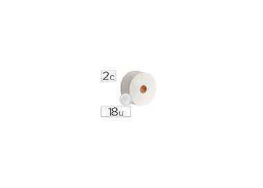 Papel higienico dahi jumbo 2 capas celulosa blanca 140 mt mandril 45 mm pack de 18 rollos Papel higienico dahi jumbo 2 capas celulosa blanca 140 mt mandril 45 mm pack de 18 rollos