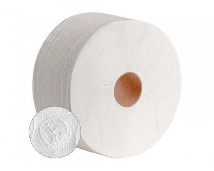 Papel higienico dahi jumbo 2 capas celulosa blanca 140 mt mandril 45 mm pack de 18 rollos