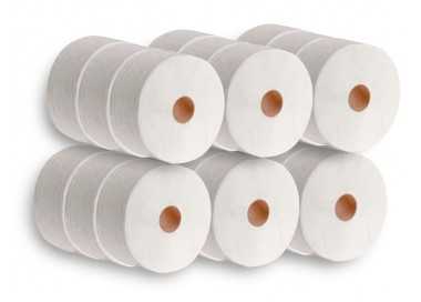 Papel higienico dahi jumbo 2 capas celulosa blanca 140 mt mandril 45 mm pack de 18 rollos Papel higienico dahi jumbo 2 capas celulosa blanca 140 mt mandril 45 mm pack de 18 rollos