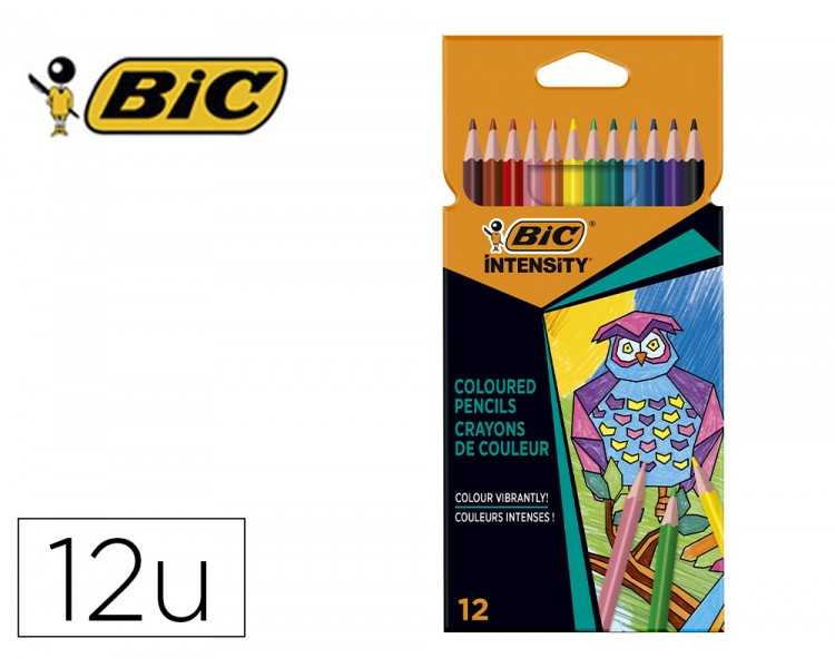 Lapices de colores intensity caja de 12 unidades colores surtidos