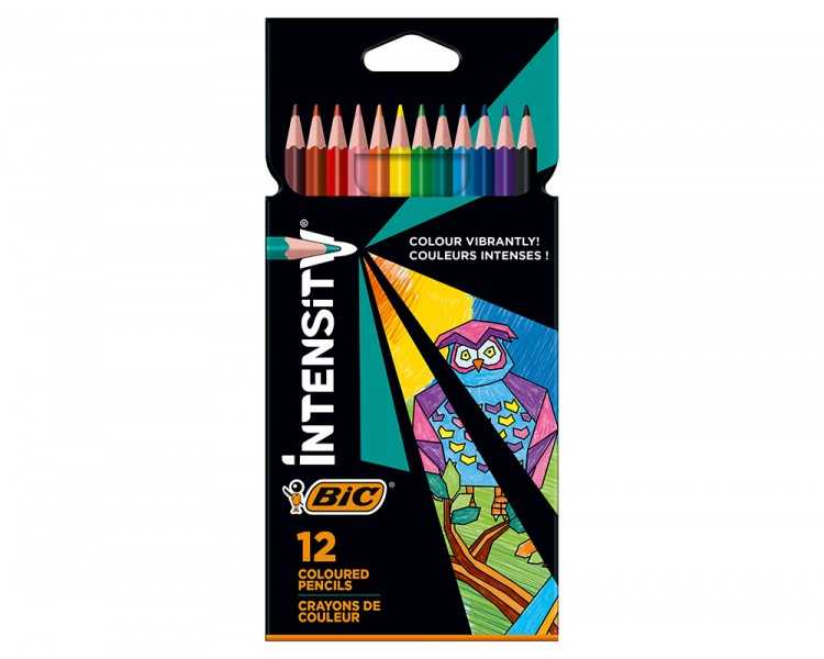 Lapices de colores intensity caja de 12 unidades colores surtidos