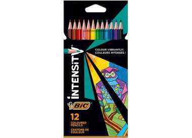 Lapices de colores intensity caja de 12 unidades colores surtidos