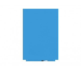 Pizarra blanca rocada lacada magnetica modular sin marco color azul 75x115 cm