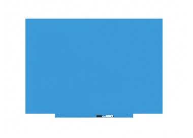 Pizarra blanca rocada lacada magnetica modular sin marco color azul 75x115 cm