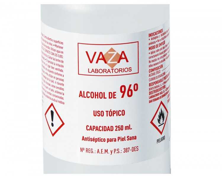 Alcohol kelsia vaza de 96º bote de 250 ml