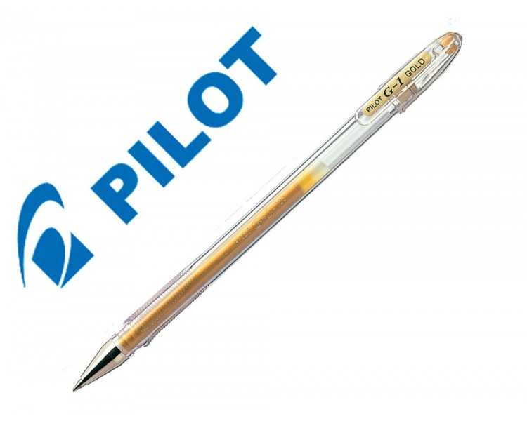 Boligrafo pilot g1 tinta gel oro