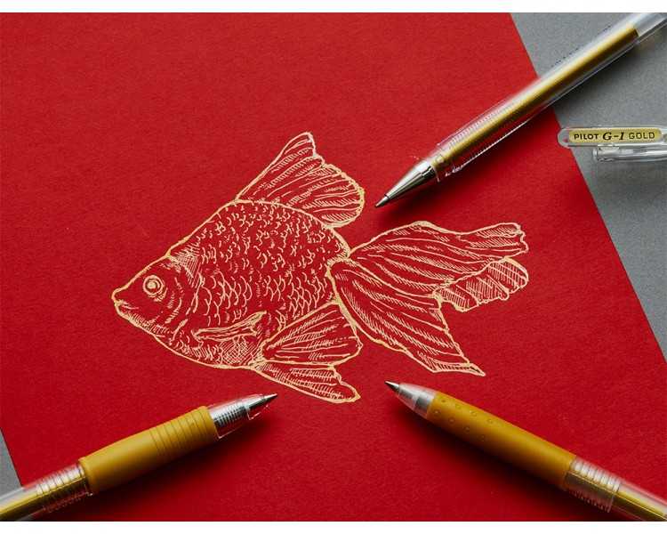 Boligrafo pilot g1 tinta gel oro