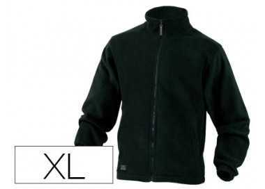 Chaqueta deltaplus polar con cremallera 2 bolsillos color negro talla xl