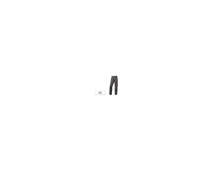 Pantalon de trabajo deltaplus cintura ajustable 5 bolsillos color gris verde talla m