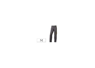 Pantalon de trabajo deltaplus cintura ajustable 5 bolsillos color gris verde talla m Pantalon de trabajo deltaplus cintura ajustable 5 bolsillos color gris verde talla m