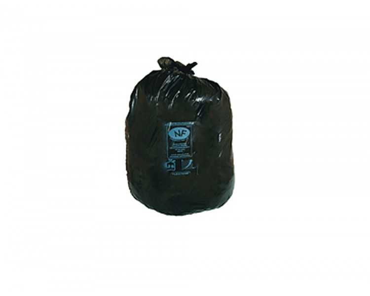 Bolsa basura industrial negra 90x110cm galga 200 rollo de 10 unidades