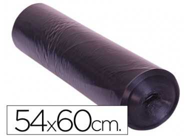 Bolsa basura domestica negra 54x60 galga 100 rollo de 25 unidades