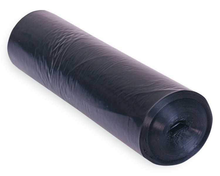 Bolsa basura domestica negra 54x60 galga 100 rollo de 25 unidades
