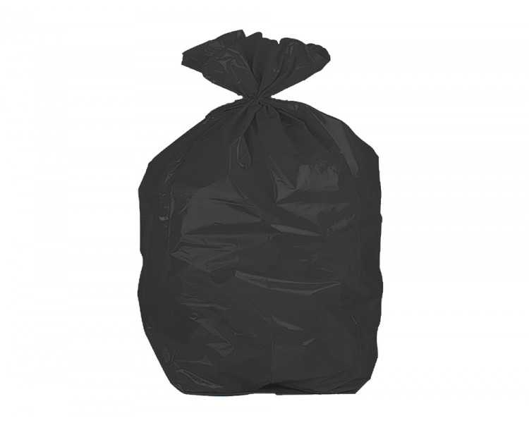 Bolsa basura domestica negra 54x60 galga 100 rollo de 25 unidades