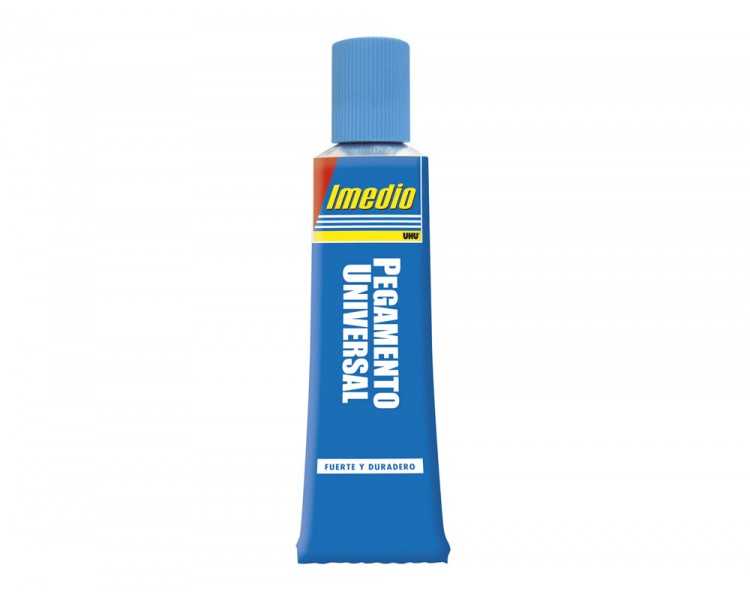 Pegamento imedio universal transparente banda azul 35 ml unidad