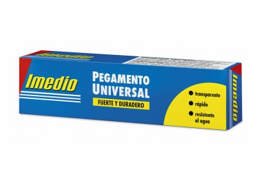 Pegamento imedio universal transparente banda azul 35 ml unidad