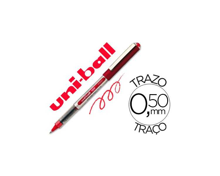 Rotulador uni-ball roller ub-150e micro eye rojo 0,5 mm unidad