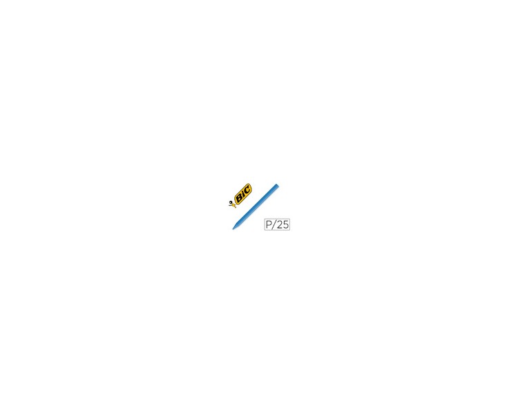 Lapices plastidecor unicolor azul claro-29 caja con 25 lapices