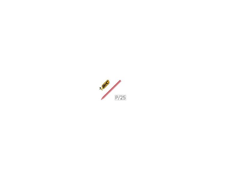 Lapices plastidecor unicolor rosa-11 caja con 25 lapices