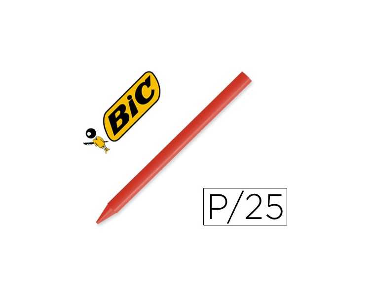 Lapices plastidecor unicolor rojo-03 caja con 25 lapices