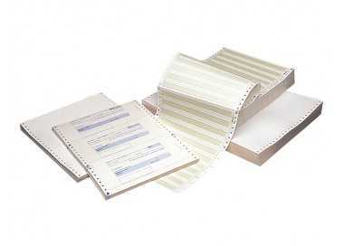 Papel continuo 380x11 pautado caja de 2500 hojas