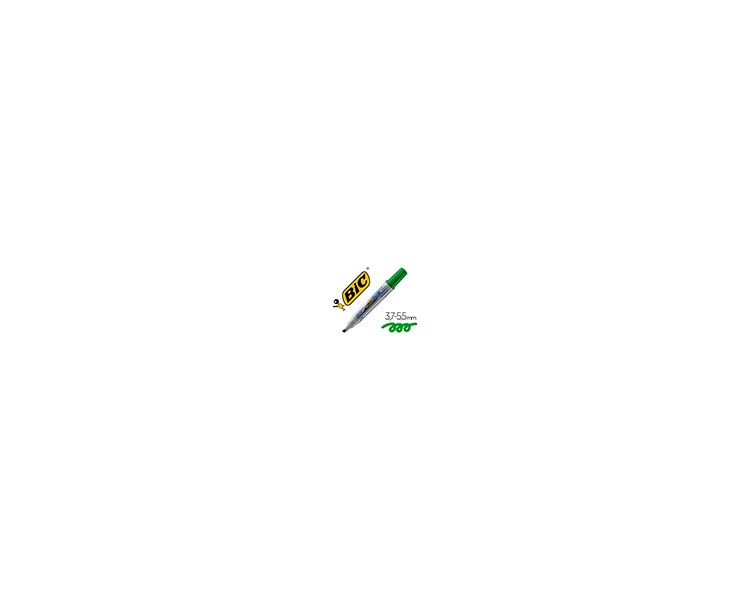 Rotulador bic velleda para pizarra verde punta biselada 5,9 mm