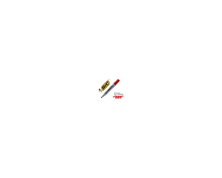 Rotulador bic velleda para pizarra rojo punta biselada 5,9 mm