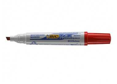 Rotulador bic velleda para pizarra rojo punta biselada 5,9 mm