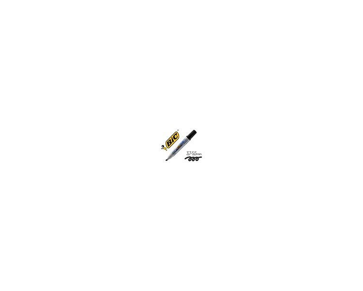 Rotulador bic velleda para pizarra negro punta biselada 5,9 mm