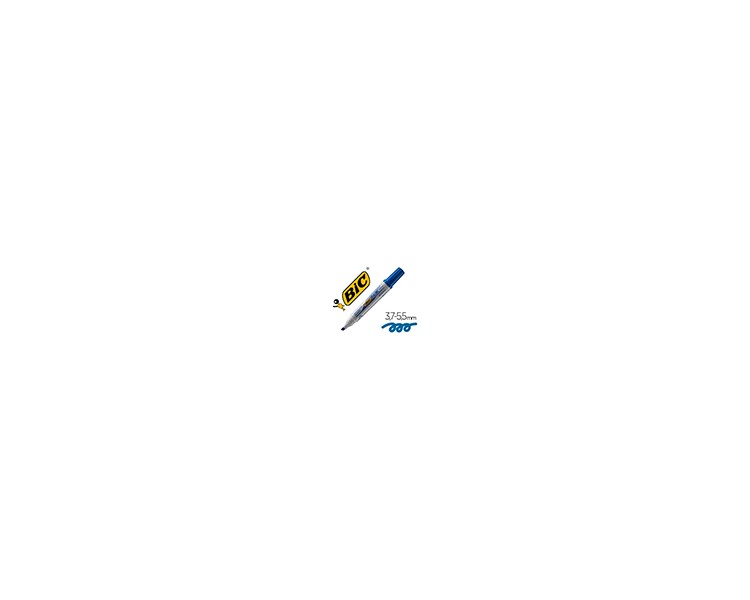 Rotulador bic velleda para pizarra azul punta biselada 5,9 mm