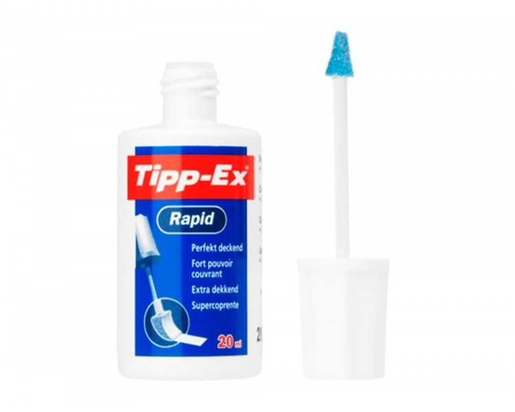 Corrector tipp-ex aplicador espuma bote 20 ml