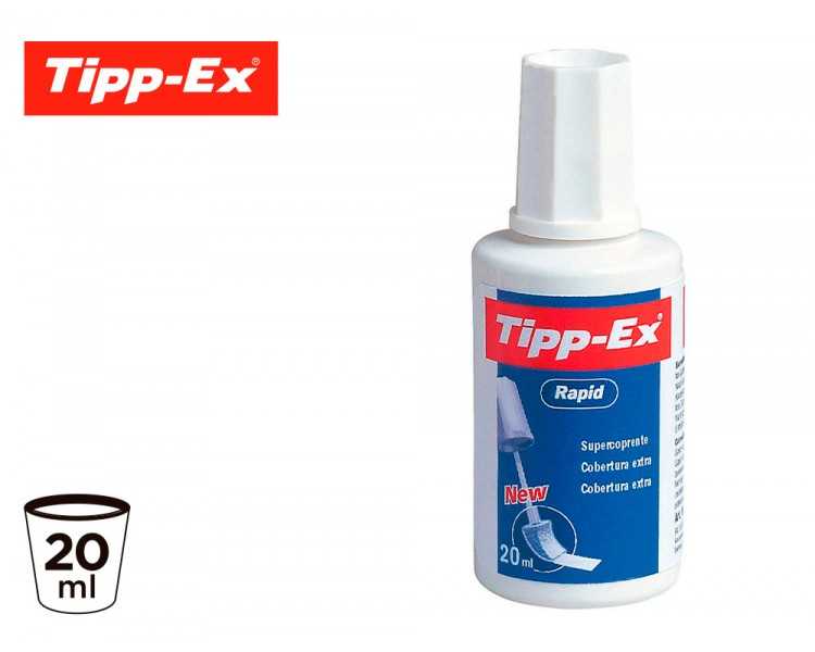 Corrector tipp-ex aplicador espuma bote 20 ml