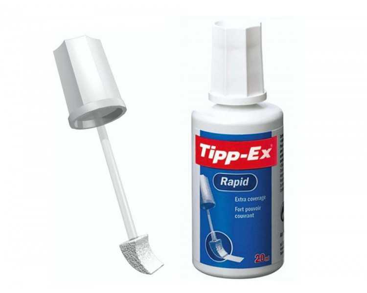 Corrector tipp-ex aplicador espuma bote 20 ml